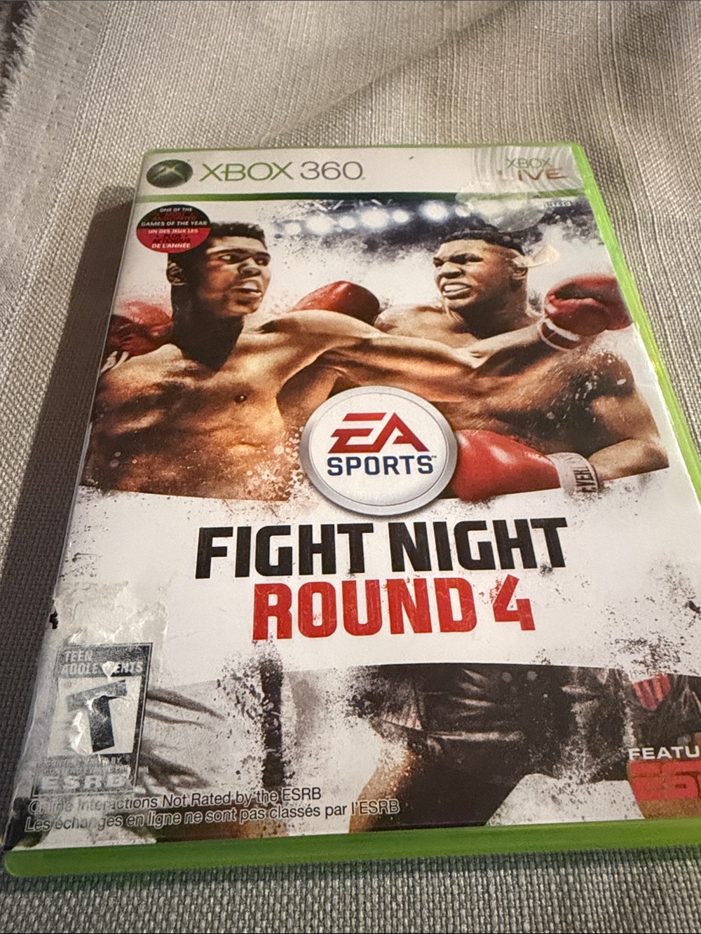 Fight Night Round 4 (Xbox 360) - White & Red Cover